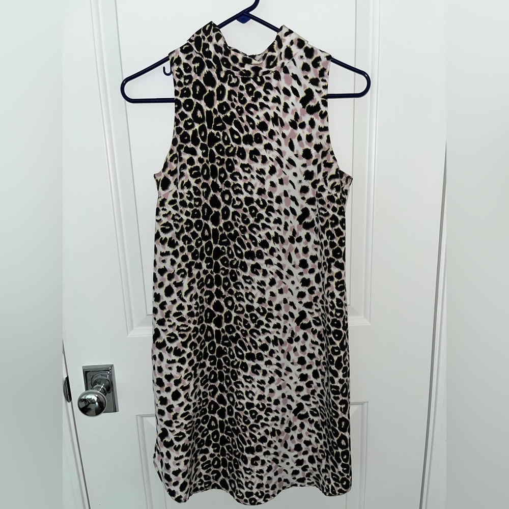 Leopard print TopShop dress. Size 2.
